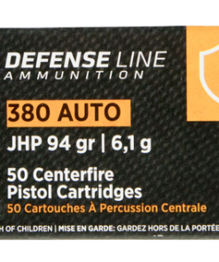 PPU Handgun Defense .380 ACP, 94gr, Jacketed Hollow Point, 50rd Box