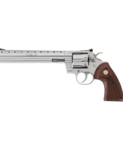 Colt Python .357 Magnum 8" 6rd Revolver, SS / Wood Grips - PYTHON-SP8WTS