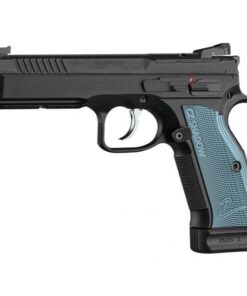 CZ Shadow 2 Optics Ready 9mm Pistol With Blue Grips, Black
