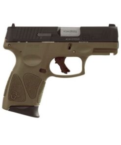 Taurus G3c Compact 9mm Pistol, OD Green/Black - 1-G3C931O