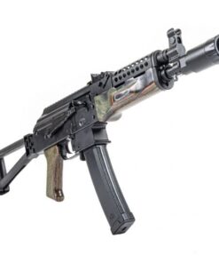 PSA AK-V 9mm Triangle Folding Pistol with Cheese Grater Upper Hand Guard and Linear Comp Flash Can, "Voodoo