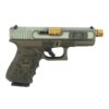Glock G19 Gen3 Trump Edition 9mm 4" 15rd Pistol, Bronze/SS Gold