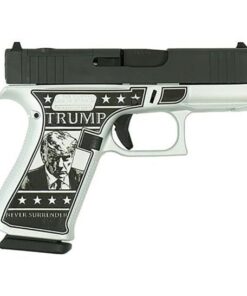 Glock 43x MOS Custom "Trump 2024 Mug Shot" 9mm 3.41" 10rd Pistol, Black