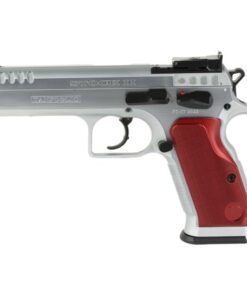 Tanfoglio Stock 9mm Pistol, 4.45" Barrel, Adjustable Sights, Silver