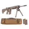 PSA Sabre AR-10 Rifle Billet 20" .308 Rifle w/ 12.5" Quad Rail, A1 Stock, Magpul Bi-Pod, 3 Mags, & Sabre Bag, FDE