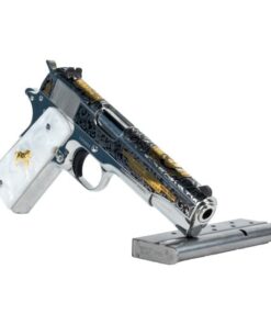 Colt Pistol 1911 El Samuel 38 Super High Polish SS Engraved 9rd 5"