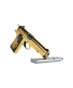 Colt 1911 El Presidente De Oro 38 Super 5" 9rd Pistol, High Polish Gold Titanium