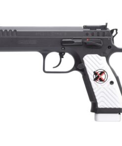 Tanfoglio Stock 9mm Pistol, 4.45" Barrel, Adjustable Sights, Black