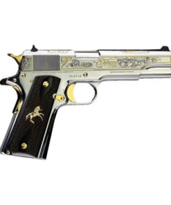 Colt 1911 5" .38 Super SS with Gold Engraved 9rd Pistol